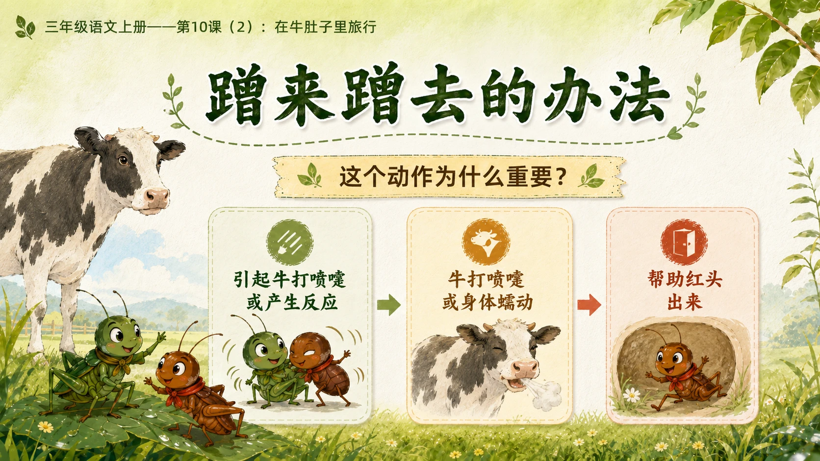 小学六年制统编教材系列课件——三年级语文上册第10课（2）：在牛肚子里旅行 - 预览图7