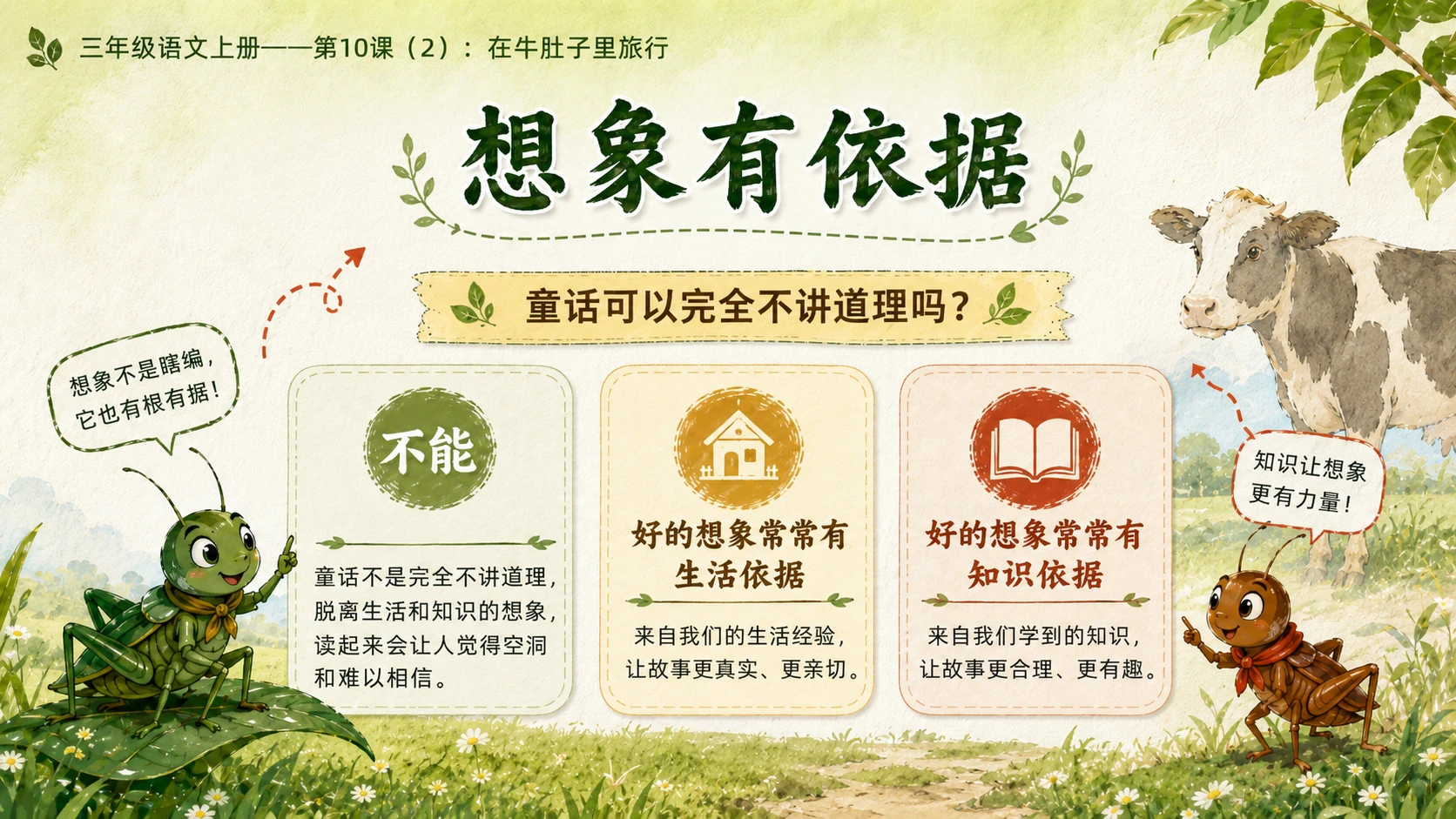 小学六年制统编教材系列课件——三年级语文上册第10课（2）：在牛肚子里旅行 - 预览图10