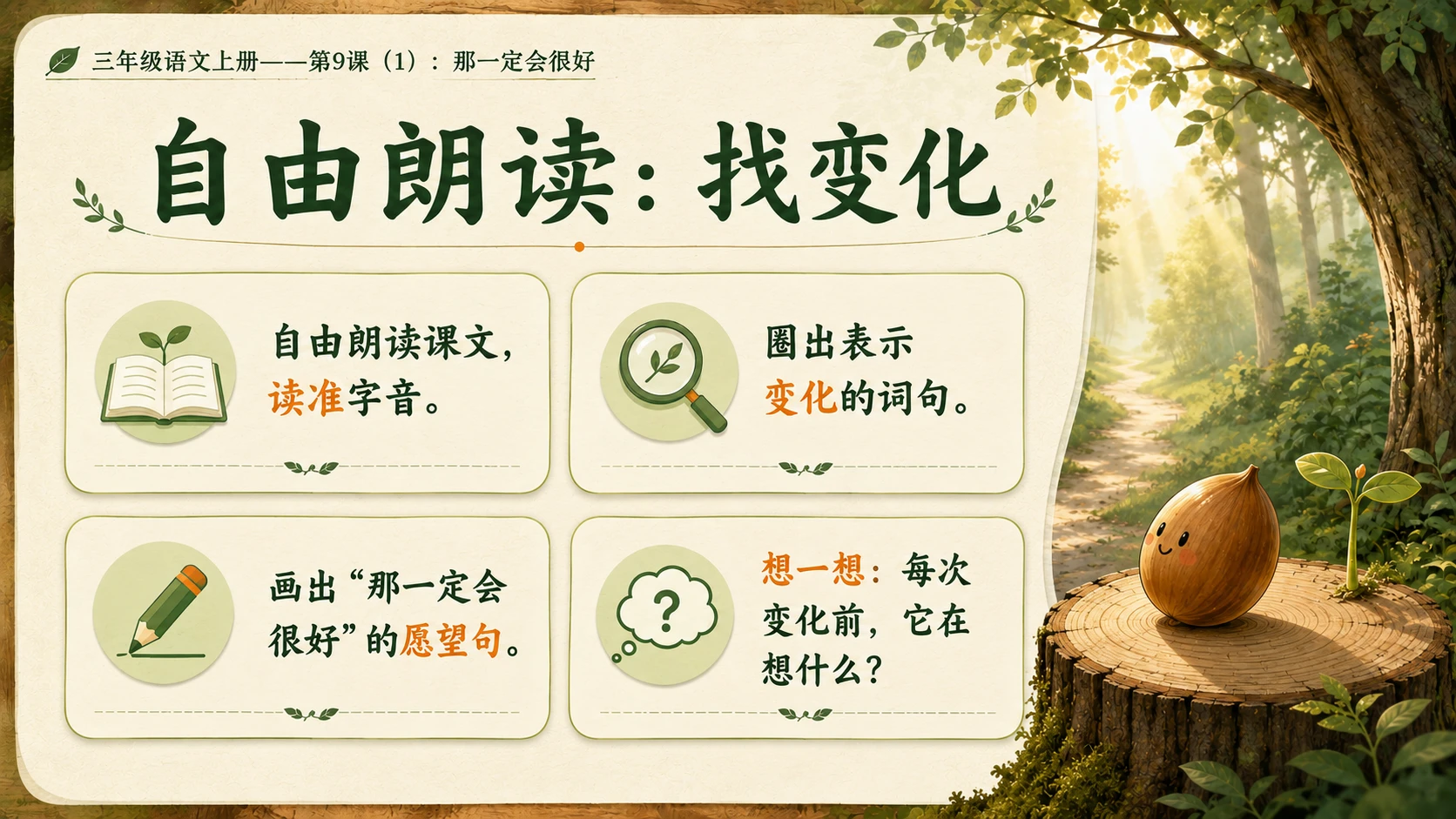小学六年制统编教材系列课件——三年级语文上册第9课（1）：那一定会很好 - 预览图5