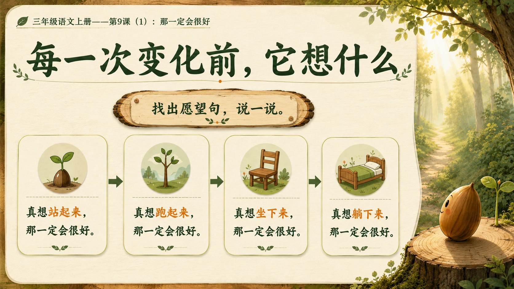 小学六年制统编教材系列课件——三年级语文上册第9课（1）：那一定会很好 - 预览图7
