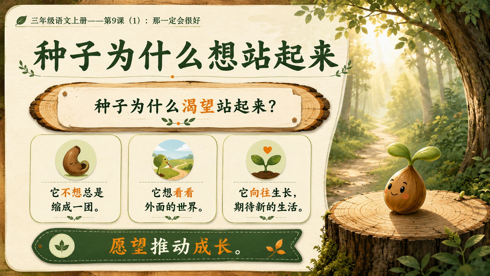 小学六年制统编教材系列课件——三年级语文上册第9课（1）：那一定会很好 - 预览图9