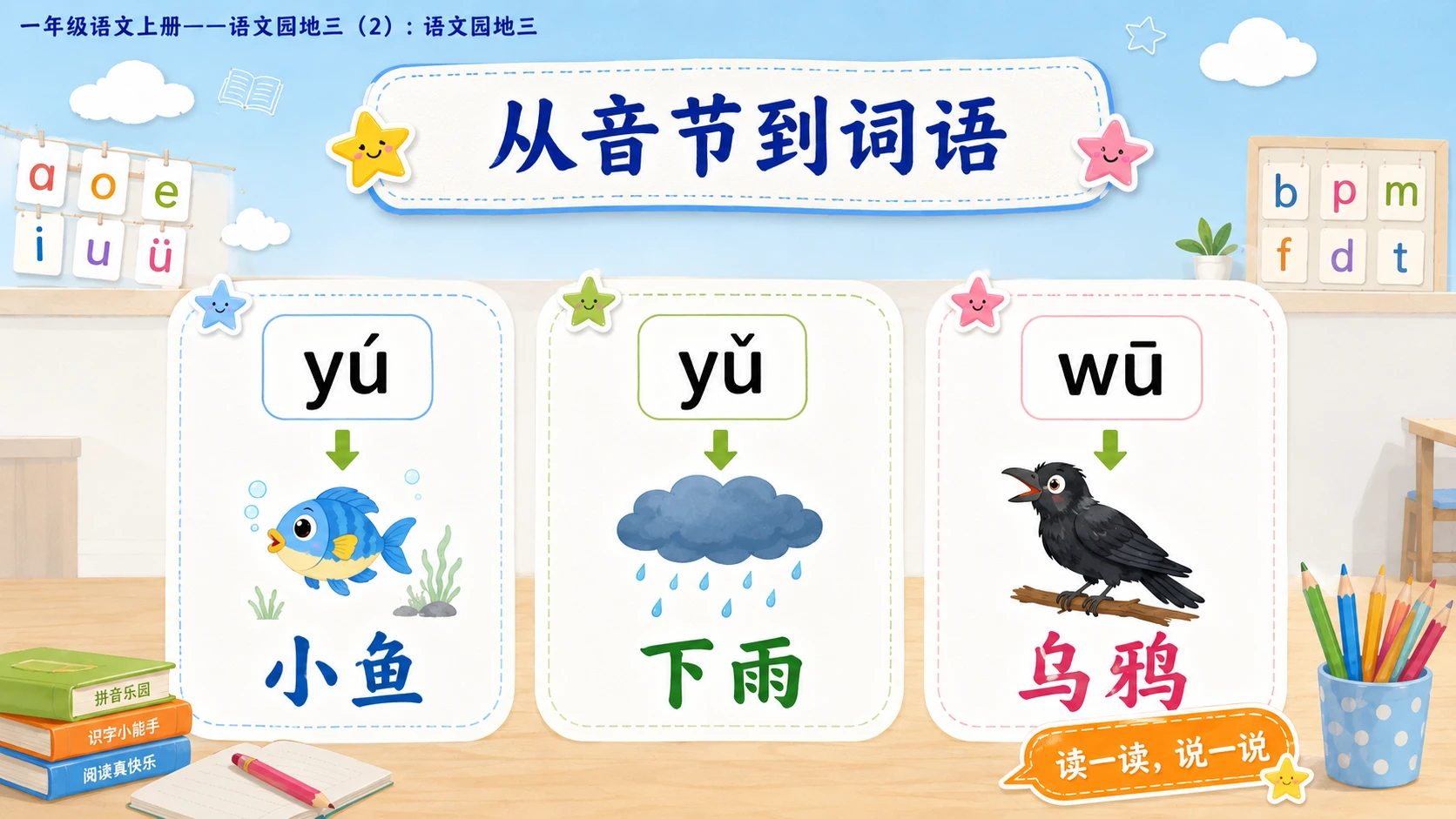 小学六年制统编教材系列课件——一年级语文上册：语文园地三（2） - 预览图4