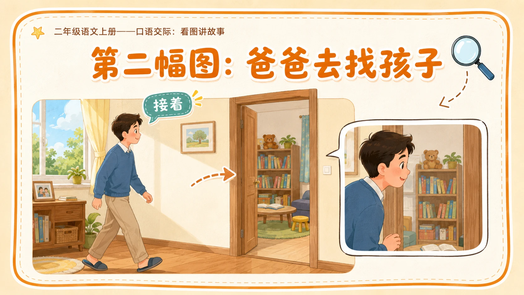 小学六年制统编教材系列课件——二年级语文上册：口语交际：看图讲故事 - 预览图6