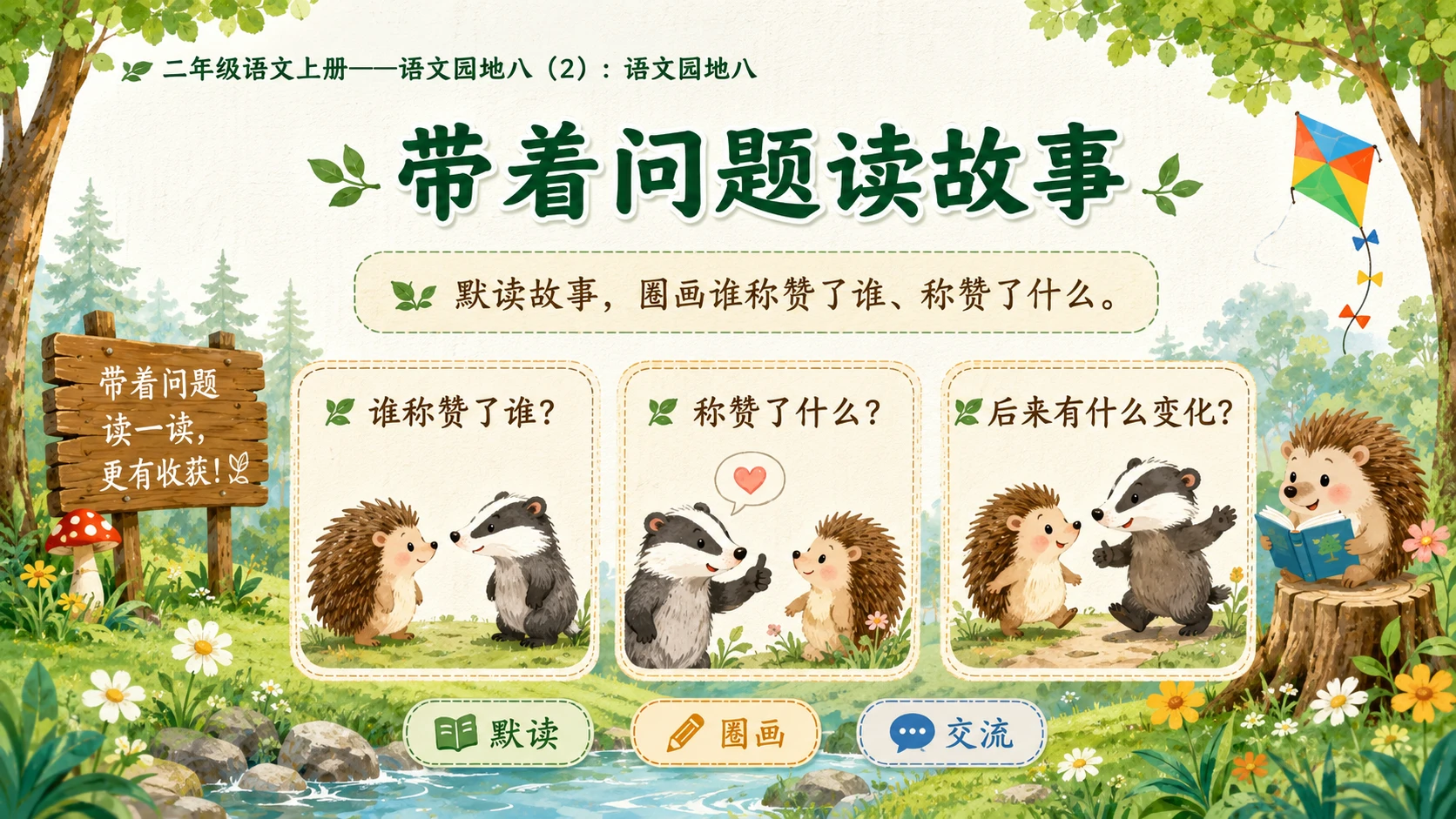小学六年制统编教材系列课件——二年级语文上册：语文园地八（2） - 预览图6