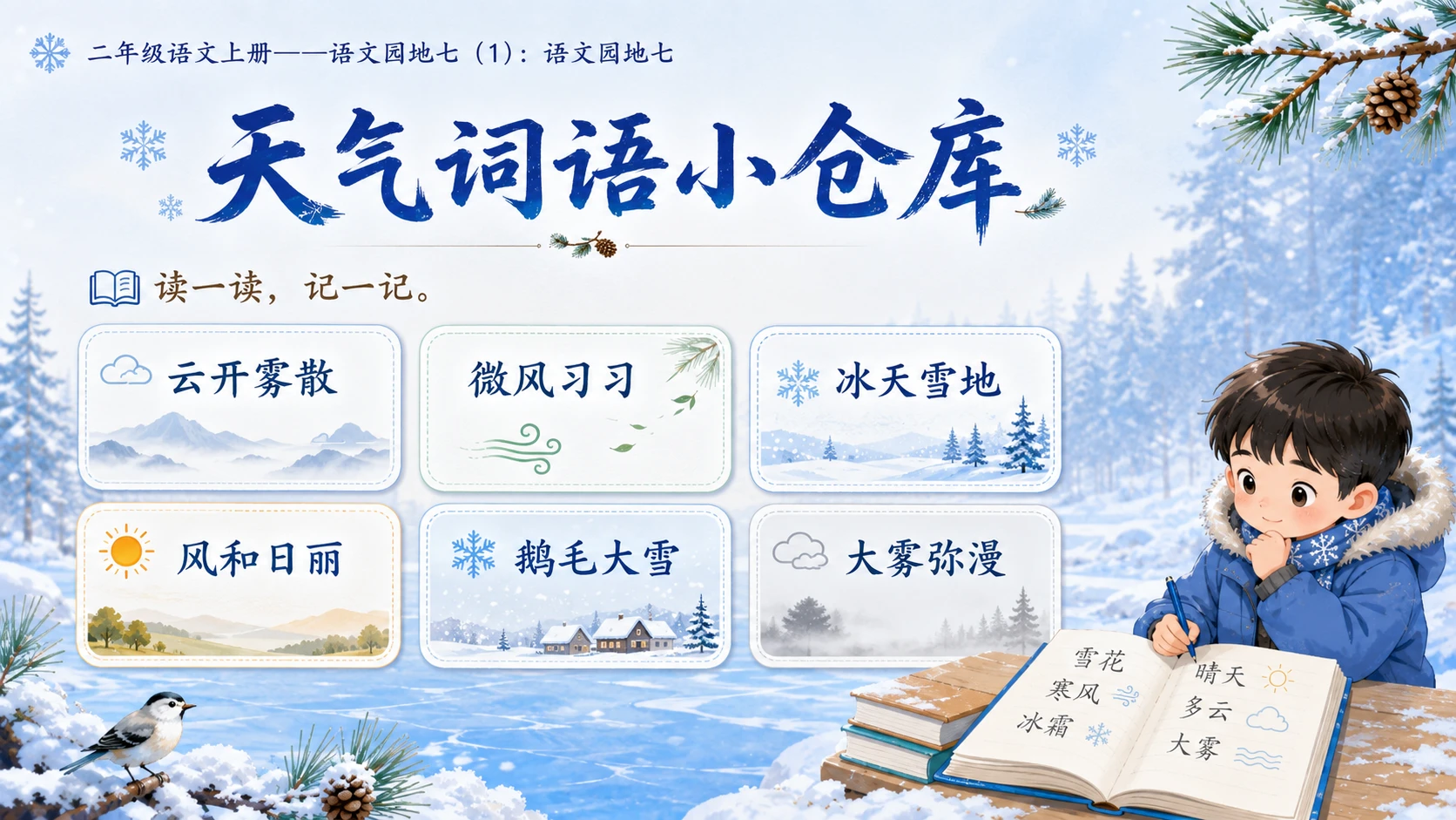 小学六年制统编教材系列课件——二年级语文上册：语文园地七（1） - 预览图10