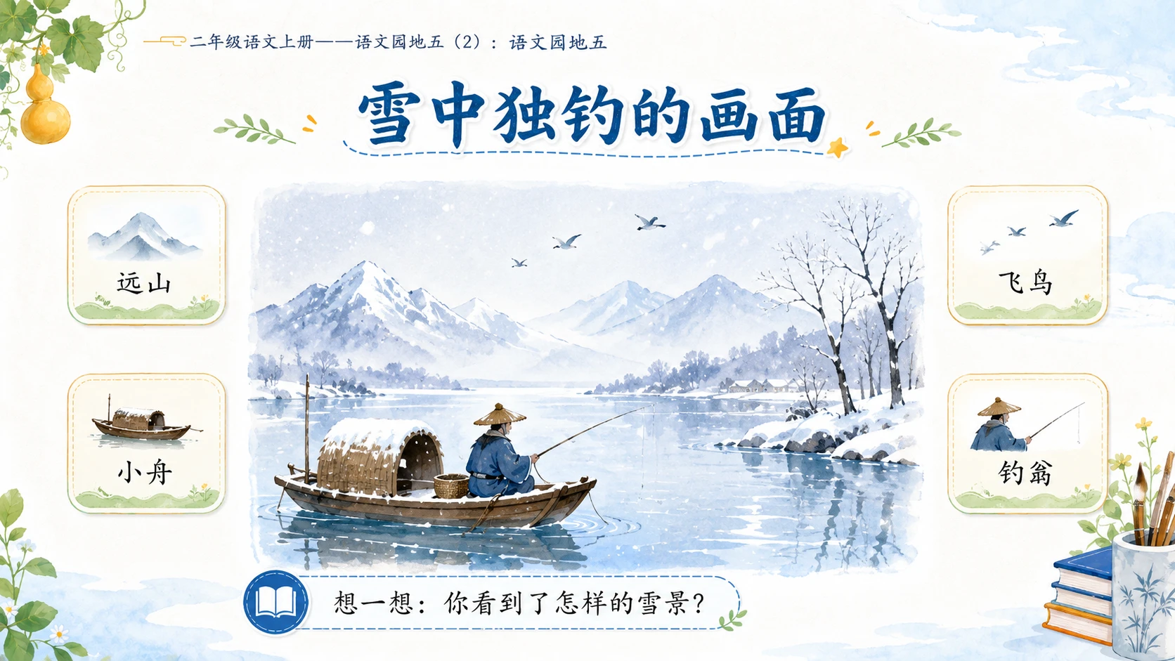 小学六年制统编教材系列课件——二年级语文上册：语文园地五（2） - 预览图8