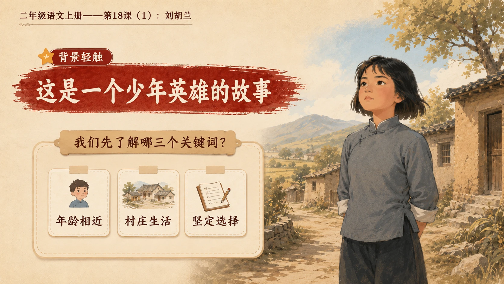 小学六年制统编教材系列课件——二年级语文上册第18课（1）：刘胡兰 - 预览图4