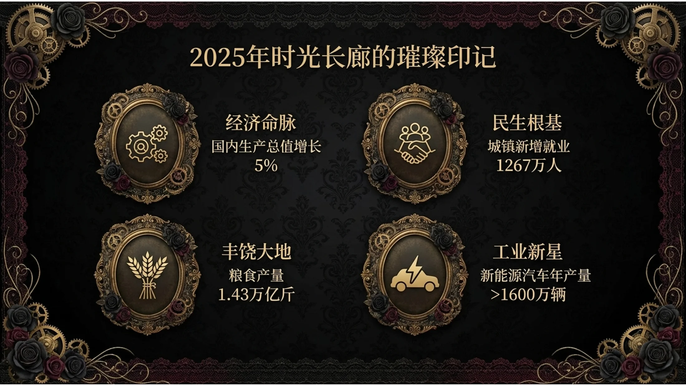 欧洲艺术哥特洛丽塔风格政府工作报告PPT - 预览图3