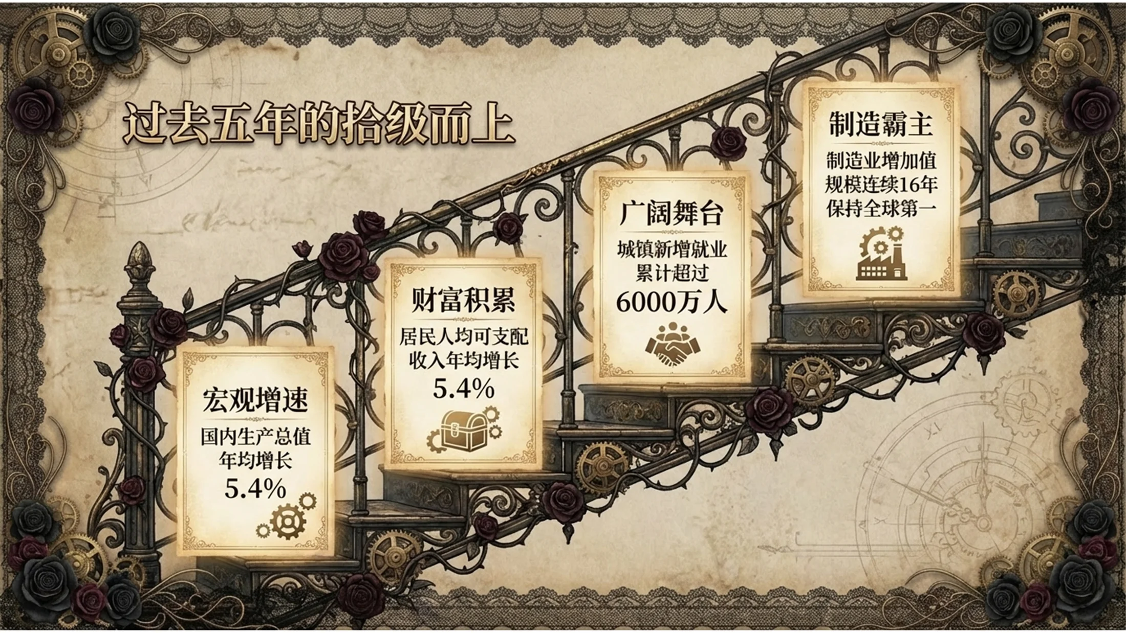 欧洲艺术哥特洛丽塔风格政府工作报告PPT - 预览图4