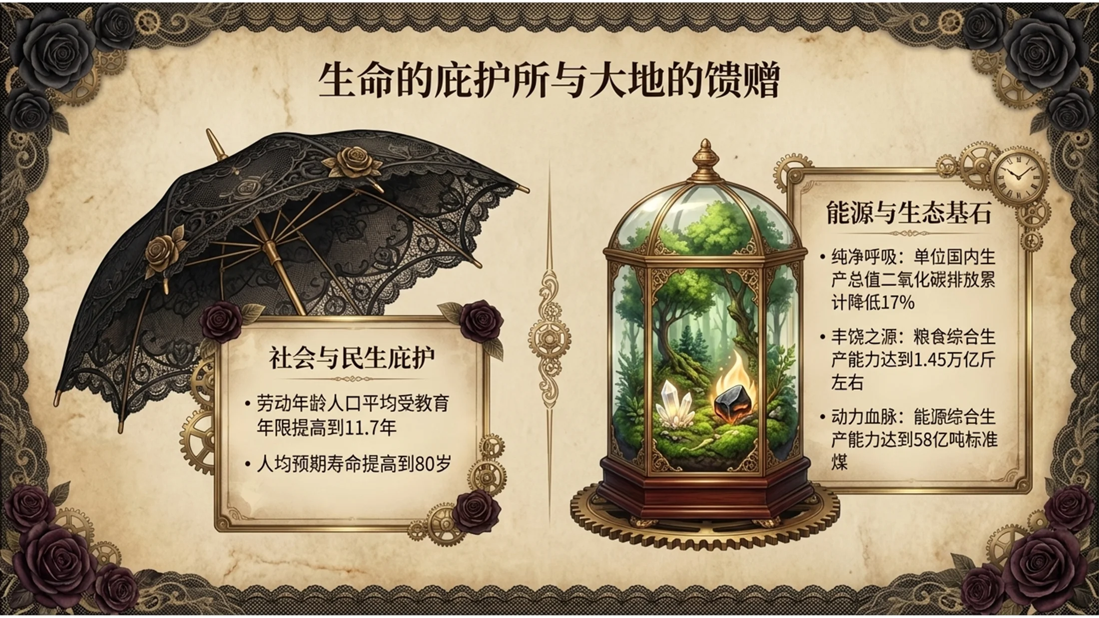 欧洲艺术哥特洛丽塔风格政府工作报告PPT - 预览图6