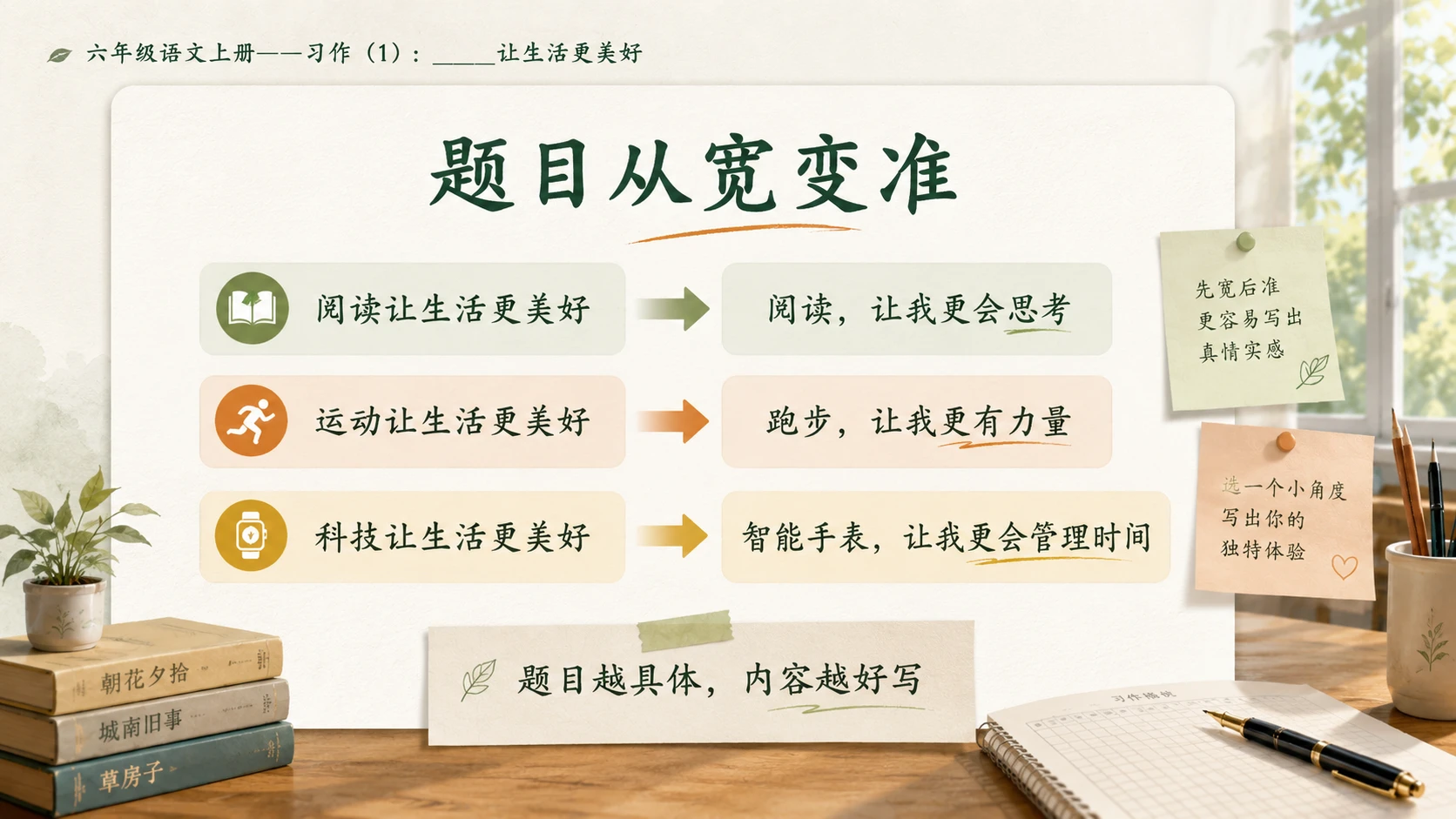 小学六年制统编教材系列课件——六年级语文上册习作：_____让生活更美好（1） - 预览图8