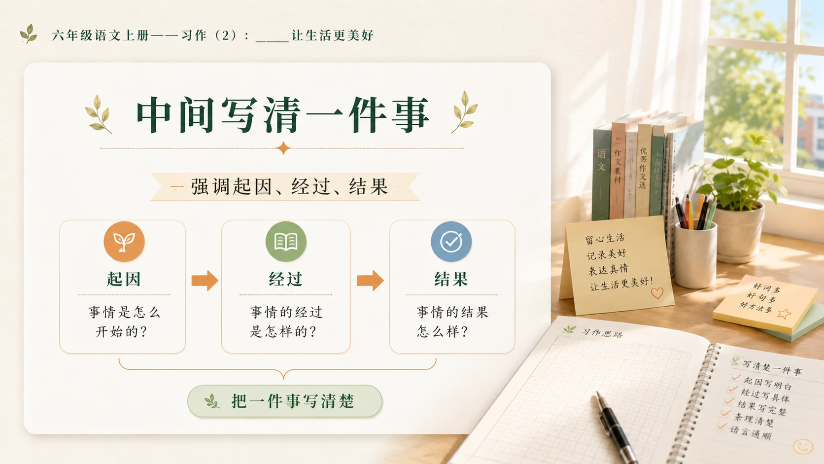 小学六年制统编教材系列课件——六年级语文上册习作：_____让生活更美好（2） - 预览图6