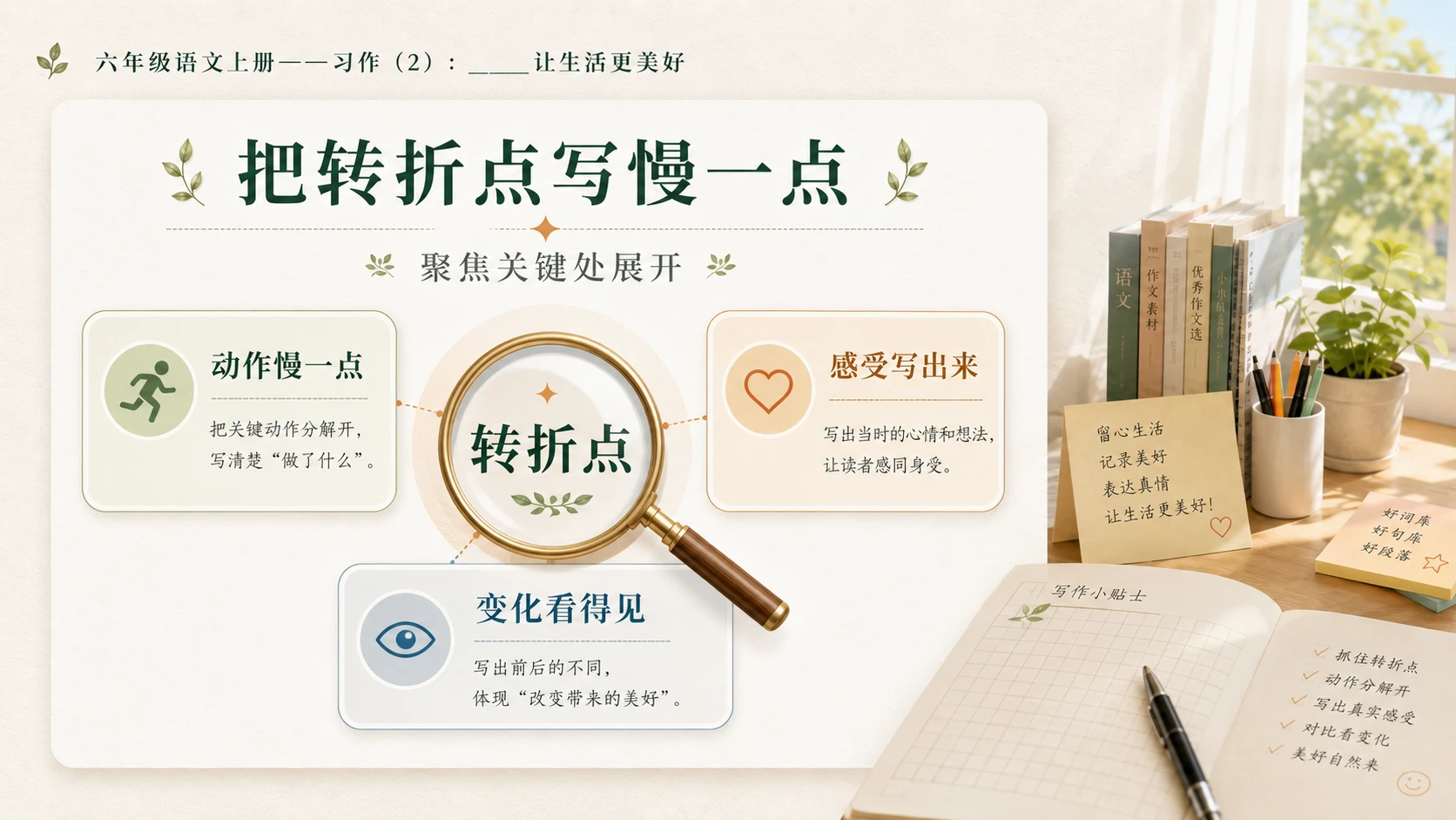 小学六年制统编教材系列课件——六年级语文上册习作：_____让生活更美好（2） - 预览图7