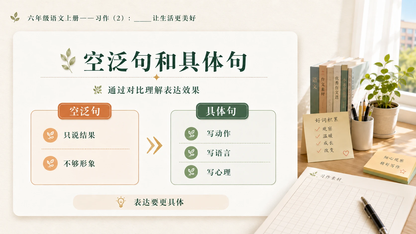小学六年制统编教材系列课件——六年级语文上册习作：_____让生活更美好（2） - 预览图9