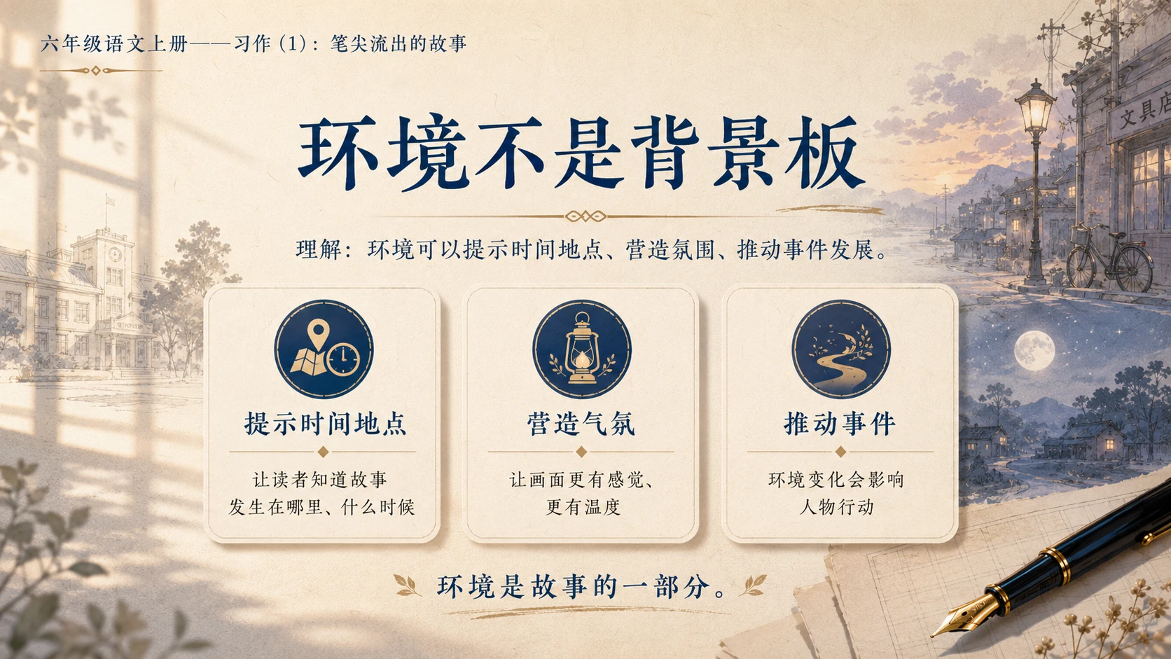 小学六年制统编教材系列课件——六年级语文上册习作：笔尖流出的故事（1） - 预览图4