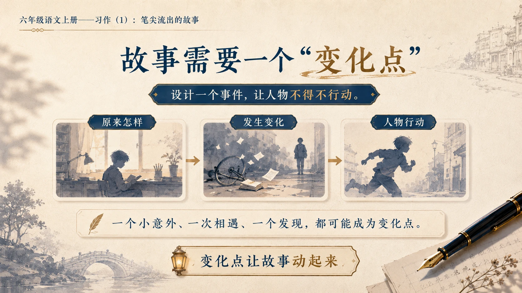 小学六年制统编教材系列课件——六年级语文上册习作：笔尖流出的故事（1） - 预览图7