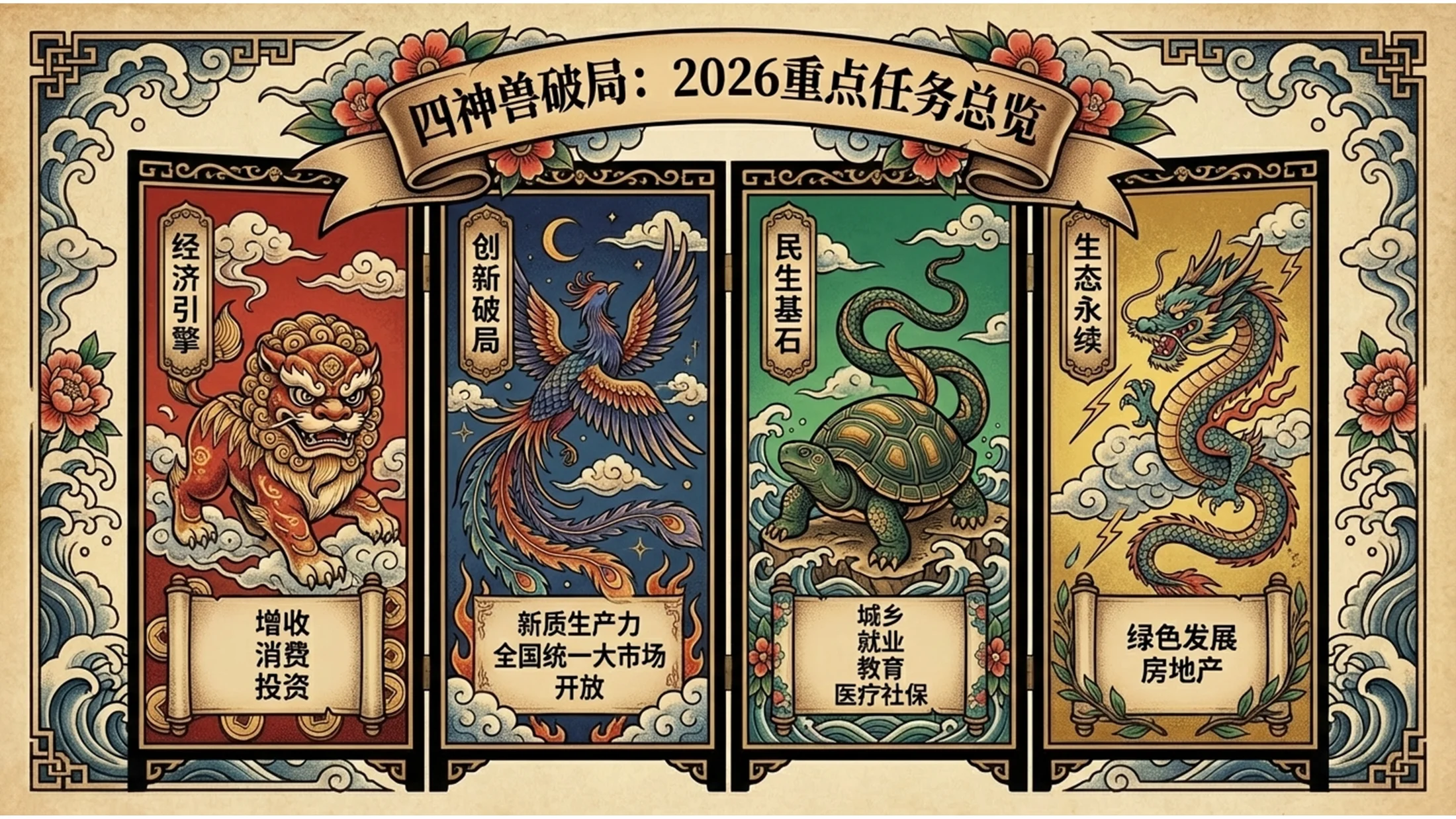 新传统纹身风格政府工作报告PPT - 预览图7