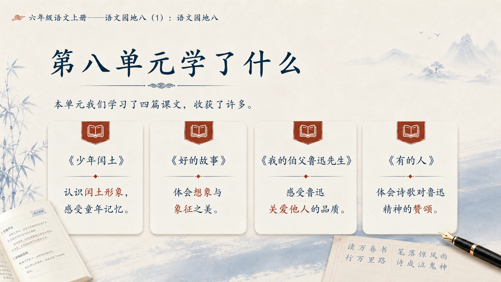小学六年制统编教材系列课件——六年级语文上册：语文园地八（1） - 预览图3
