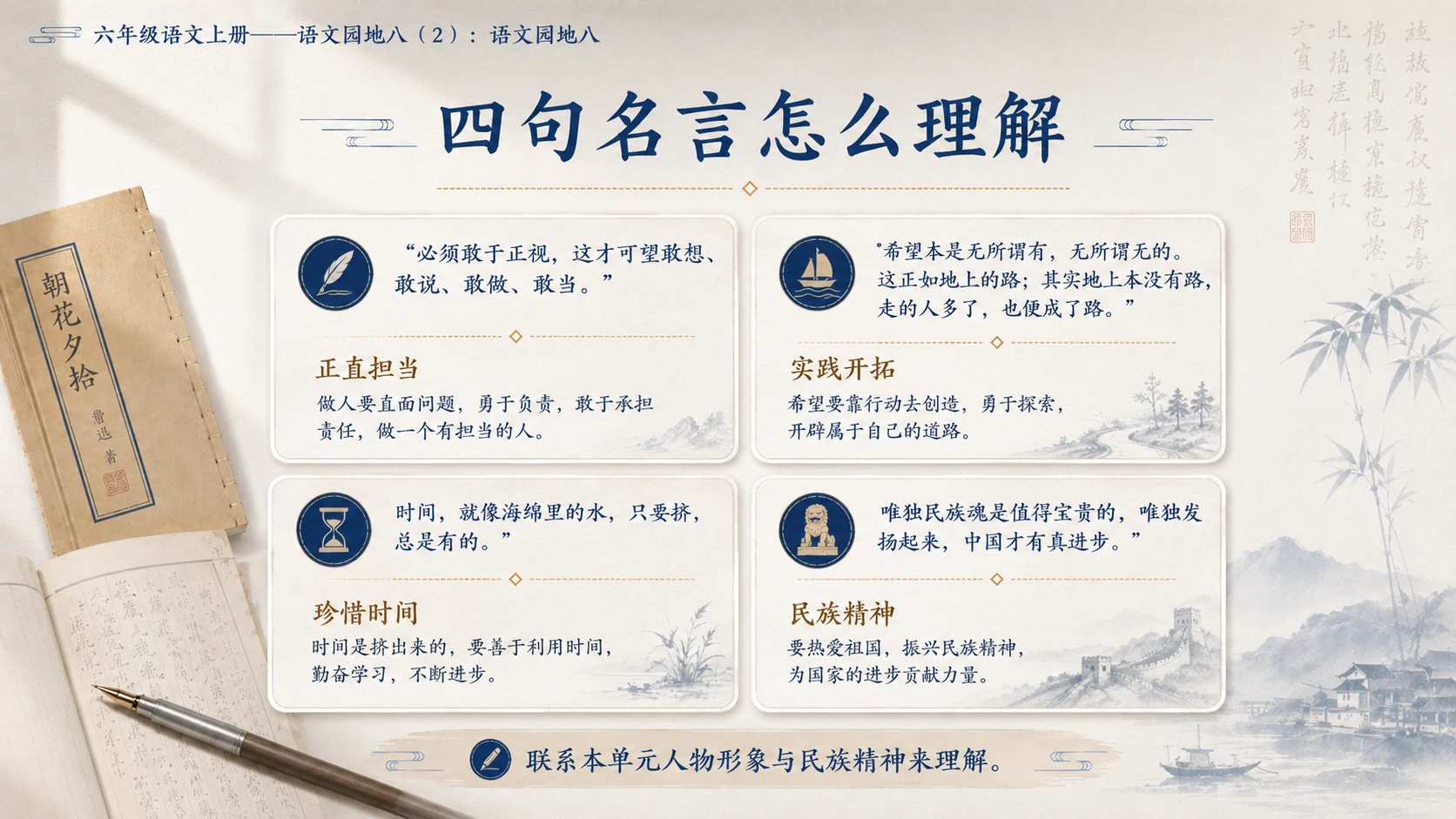 小学六年制统编教材系列课件——六年级语文上册：语文园地八（2） - 预览图15