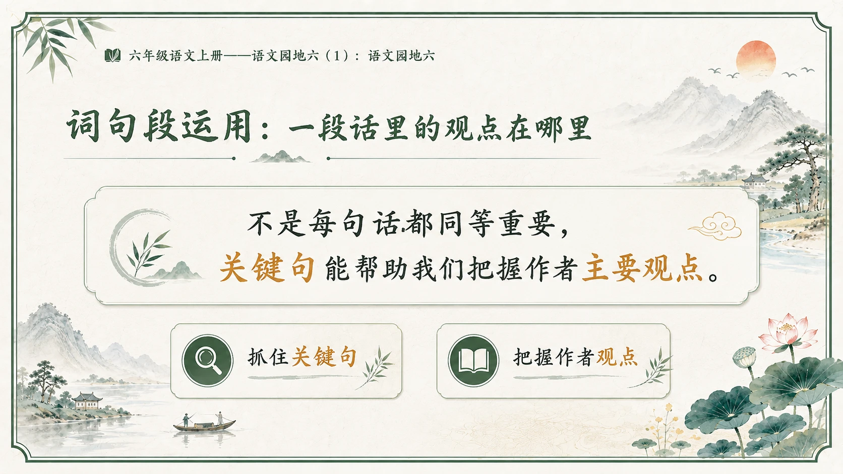 小学六年制统编教材系列课件——六年级语文上册：语文园地六（1） - 预览图9