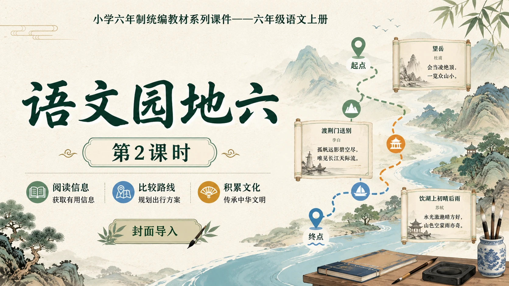 小学六年制统编教材系列课件——六年级语文上册：语文园地六（2） - 预览图1