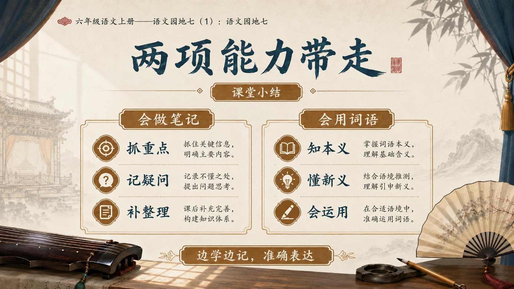 小学六年制统编教材系列课件——六年级语文上册：语文园地七（1） - 预览图13