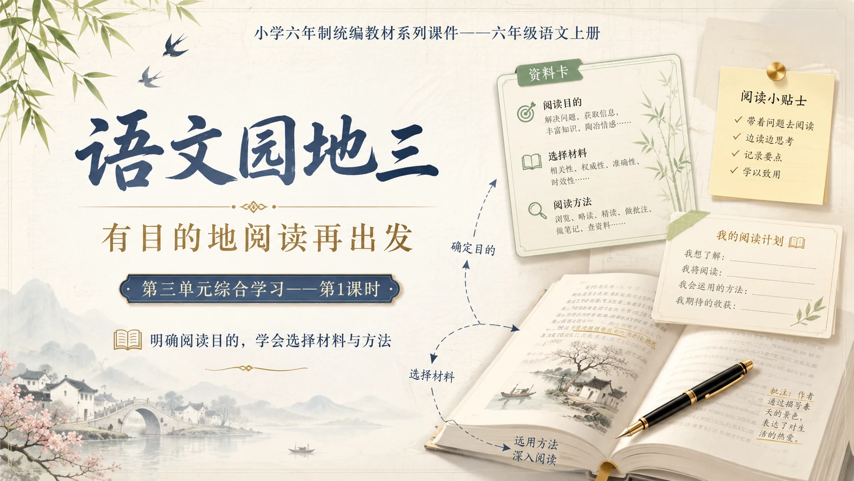 小学六年制统编教材系列课件——六年级语文上册：语文园地三（1） - 预览图1