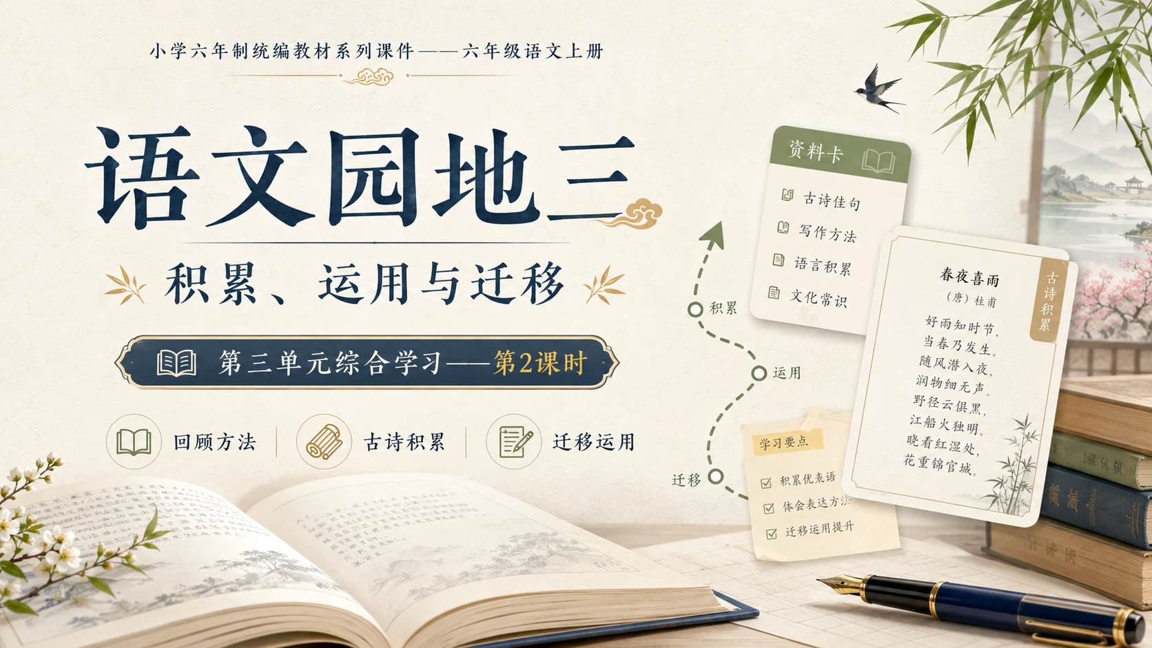 小学六年制统编教材系列课件——六年级语文上册：语文园地三（2） - 预览图1