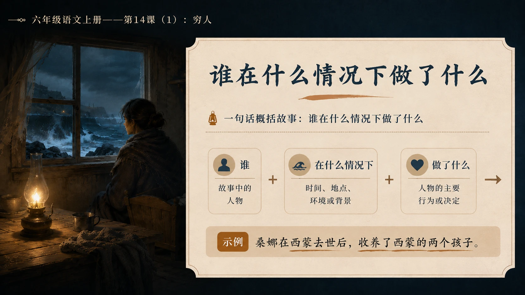 小学六年制统编教材系列课件——六年级语文上册第14课（1）：穷人 - 预览图17