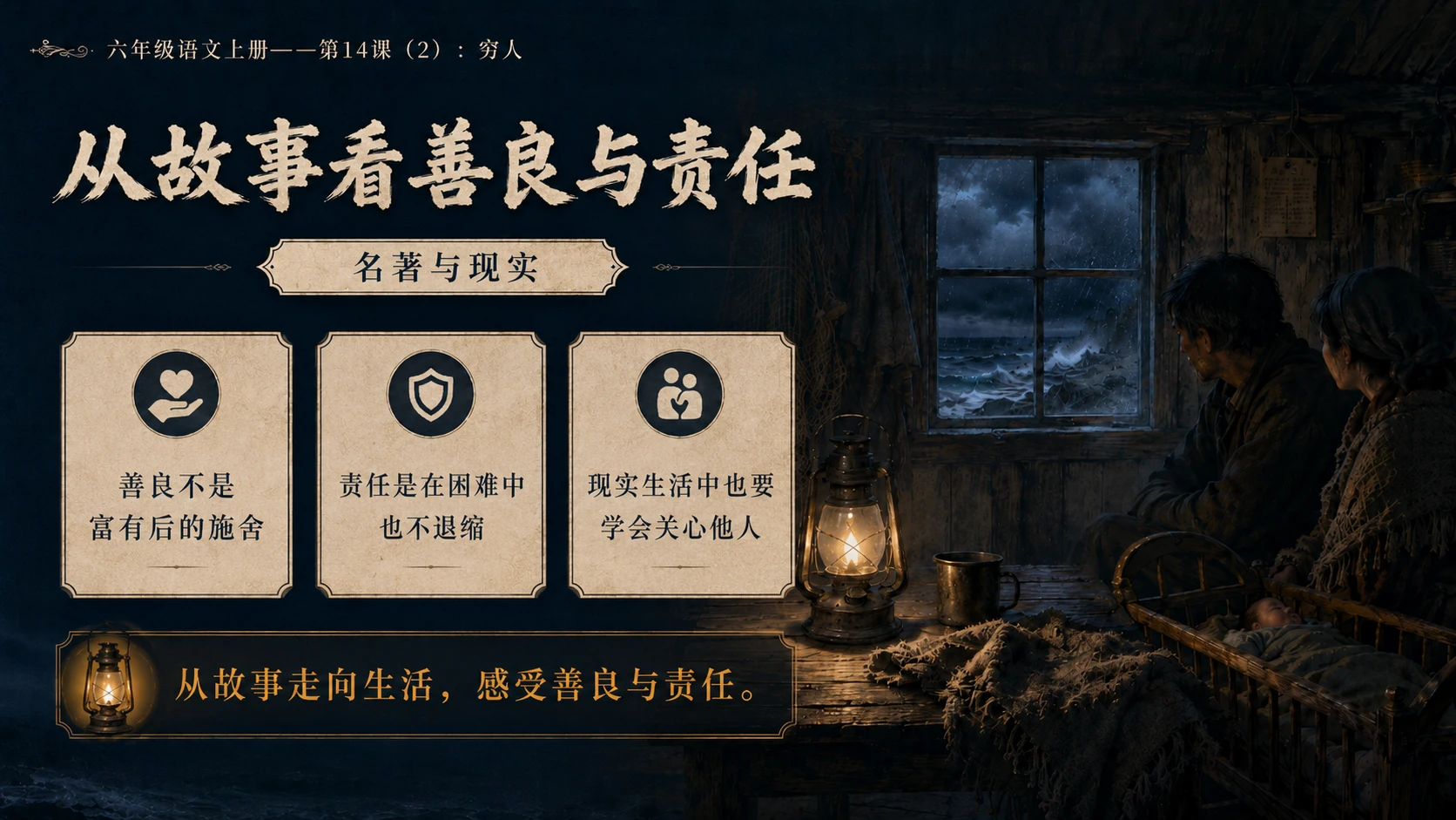 小学六年制统编教材系列课件——六年级语文上册第14课（2）：穷人 - 预览图18