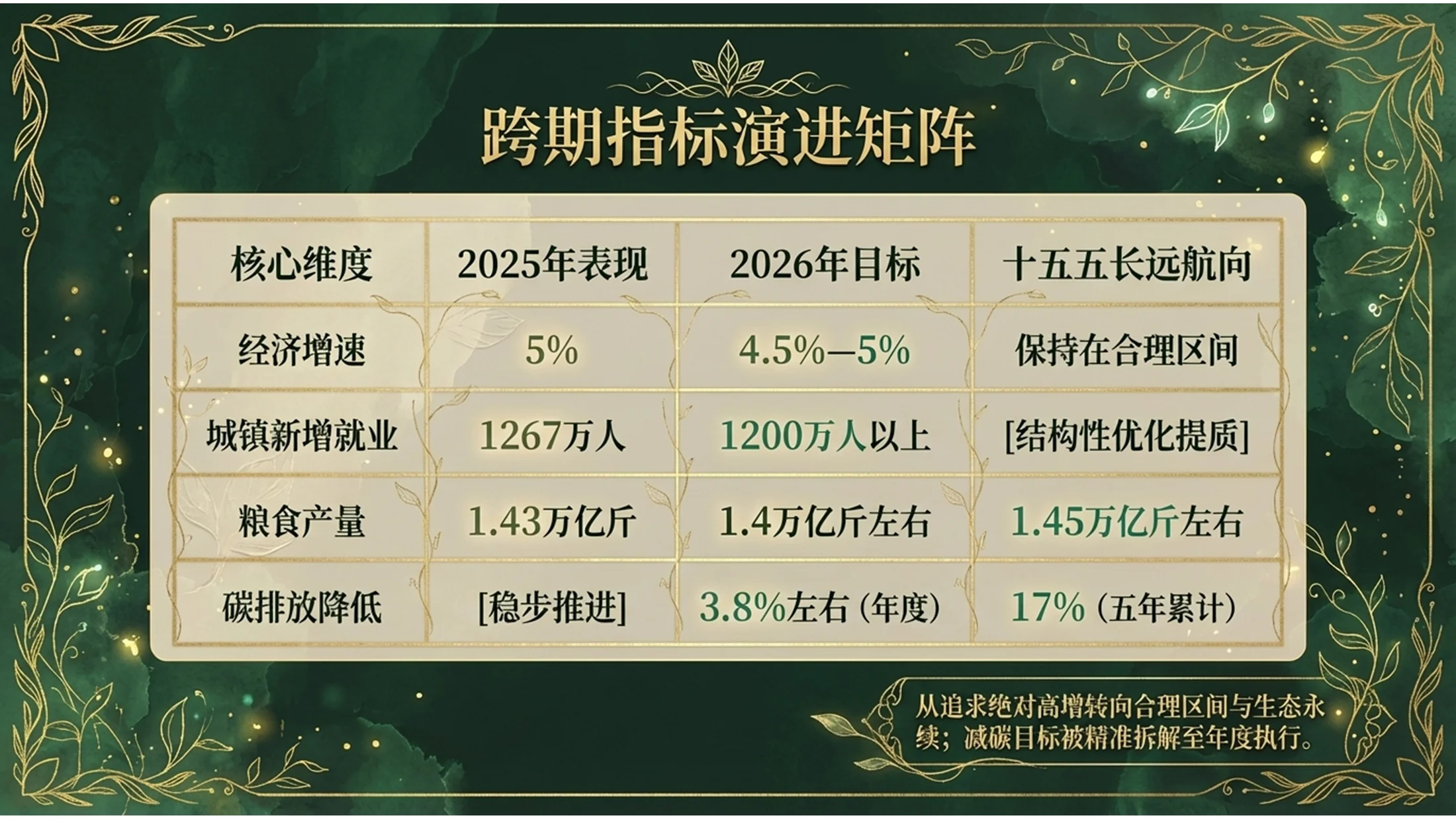绿色精灵森林手绘风格政府工作报告PPT - 预览图5