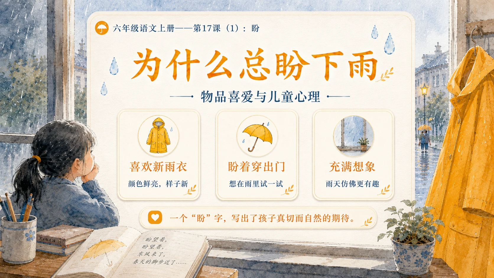 小学六年制统编教材系列课件——六年级语文上册第17课（1）：盼 - 预览图11