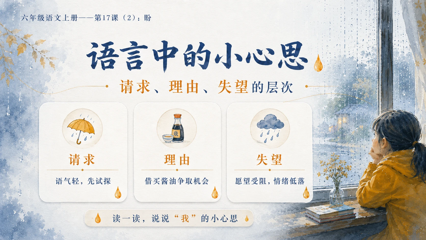 小学六年制统编教材系列课件——六年级语文上册第17课（2）：盼 - 预览图5