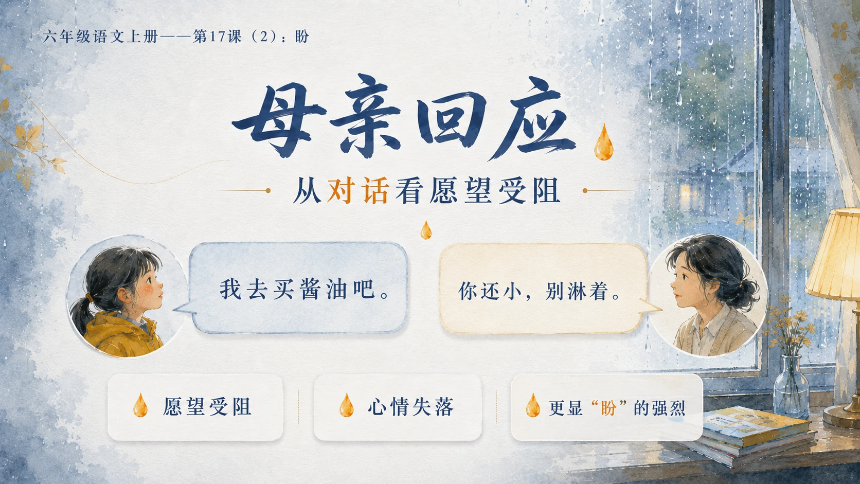 小学六年制统编教材系列课件——六年级语文上册第17课（2）：盼 - 预览图7