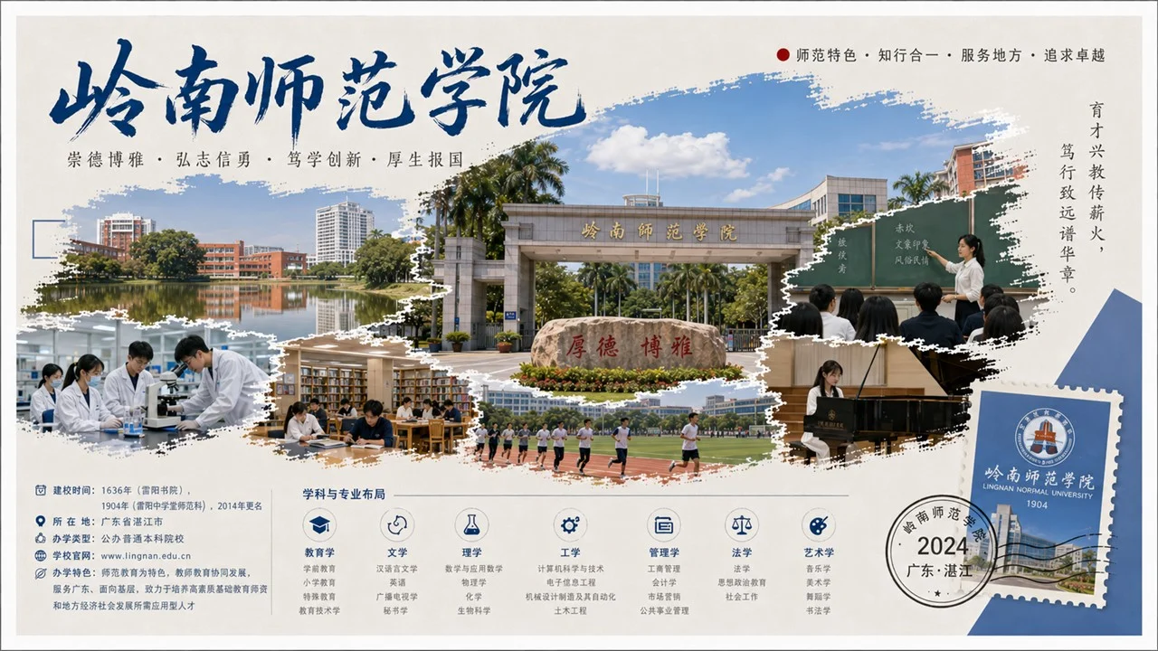 岭南学府图鉴：广东46所公办本科高校概览PPT课件 - 预览图15