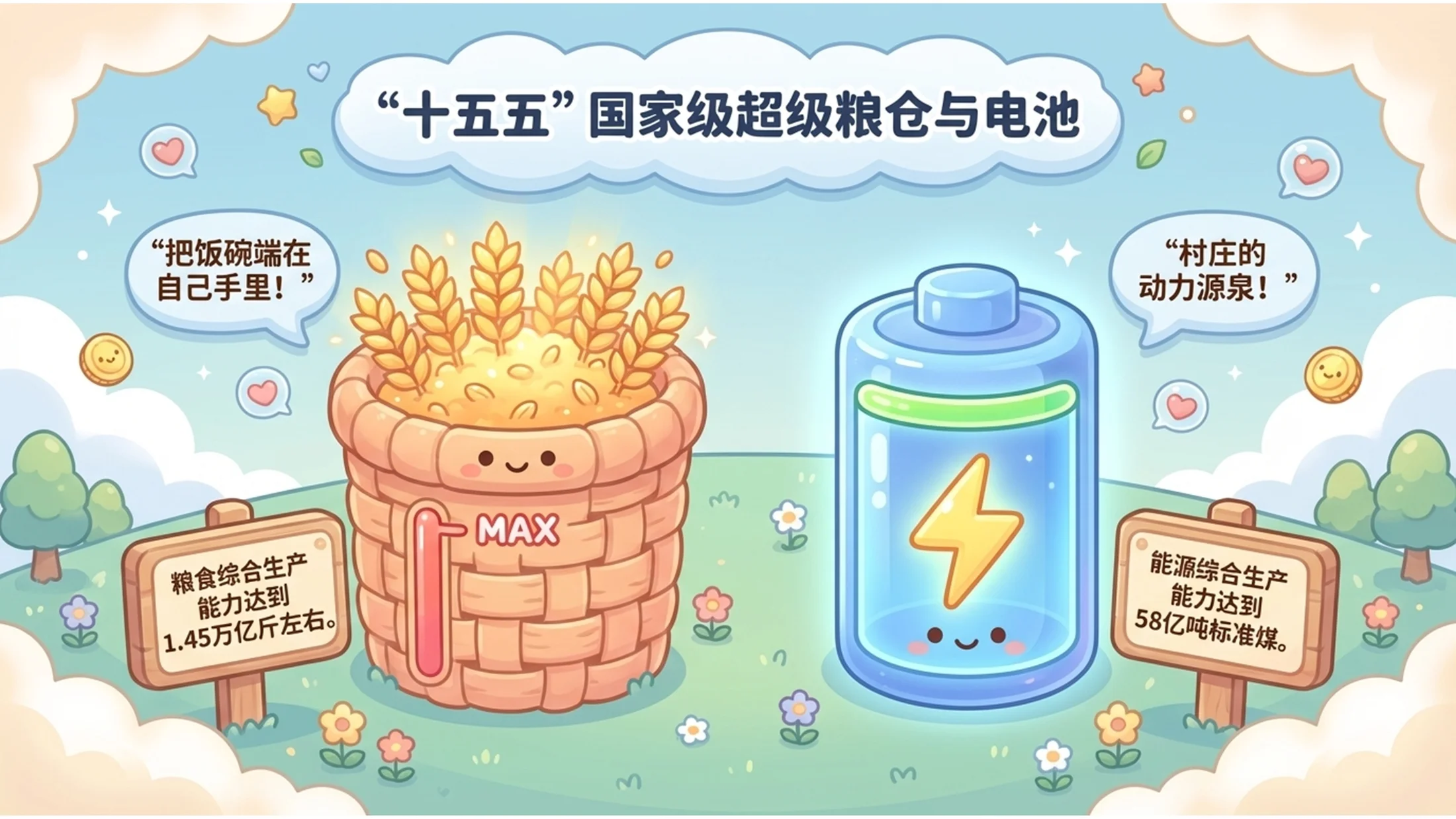 可爱卡哇伊动漫风格政府工作报告PPT - 预览图4