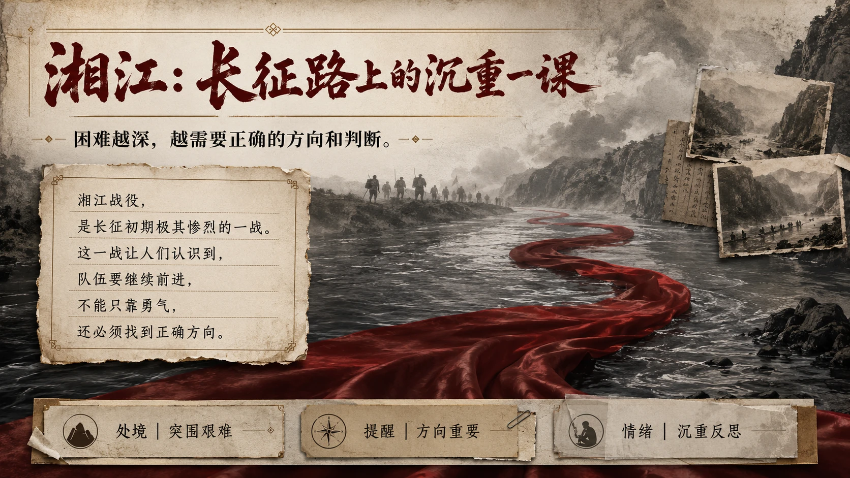 红飘带上的二万五千里长征｜传承长征精神主题班会PPT - 预览图5