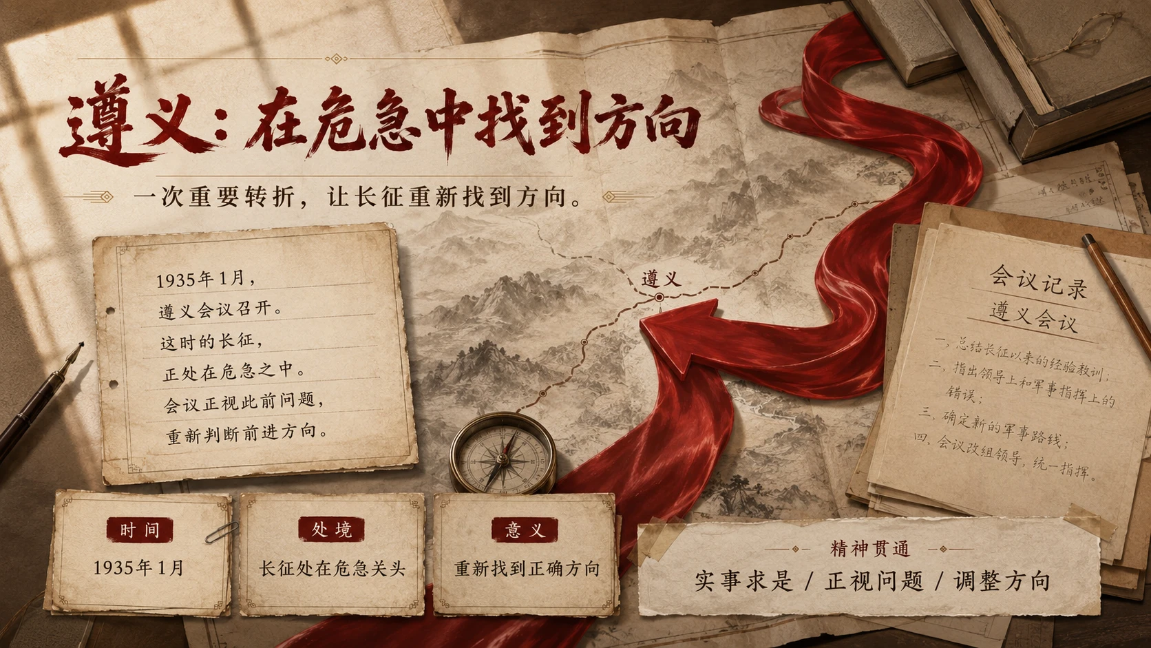 红飘带上的二万五千里长征｜传承长征精神主题班会PPT - 预览图6