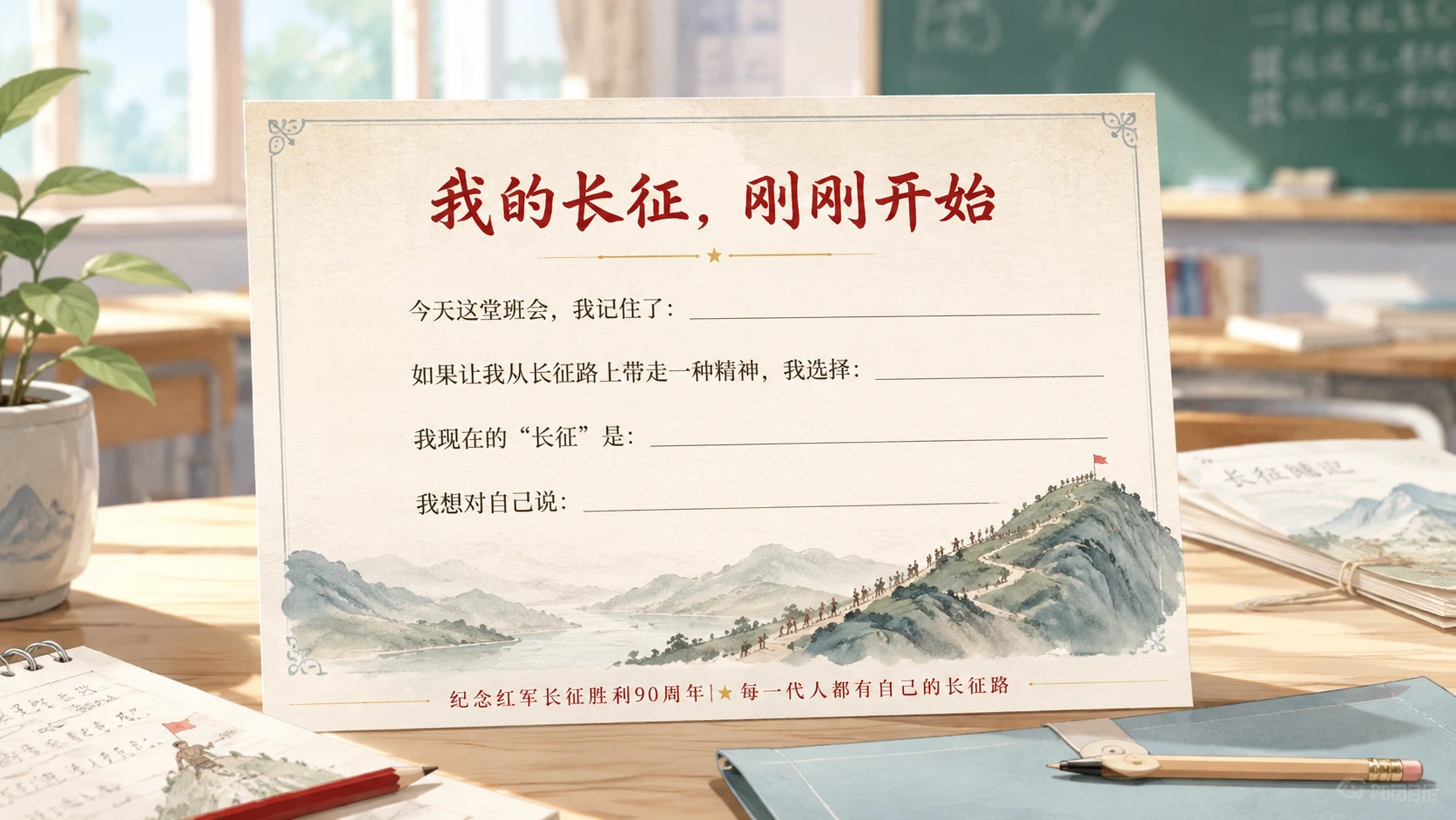 长征路上的10个选择｜纪念长征沉浸式主题班会PPT - 预览图13
