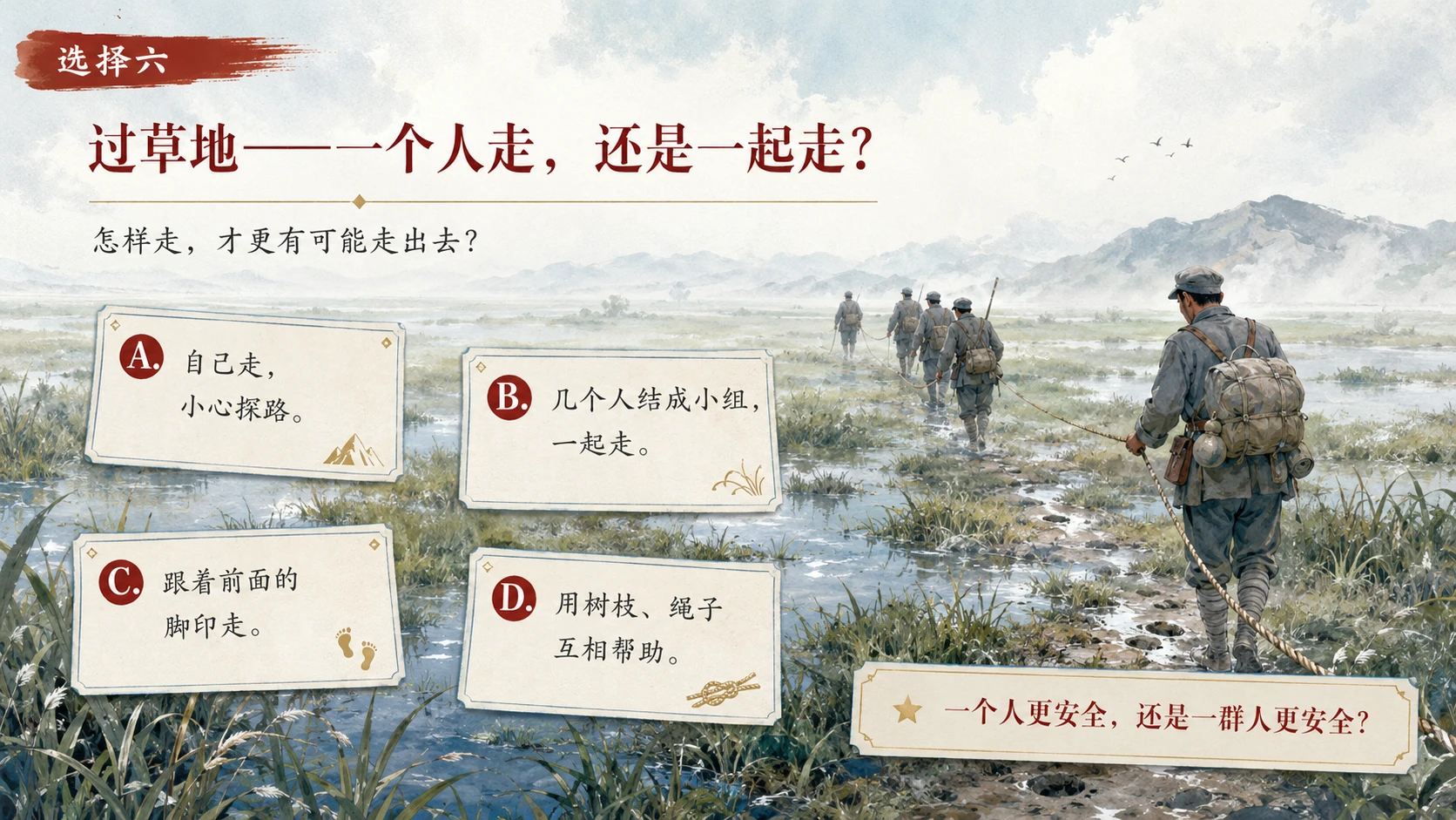 长征路上的10个选择｜纪念长征沉浸式主题班会PPT - 预览图6