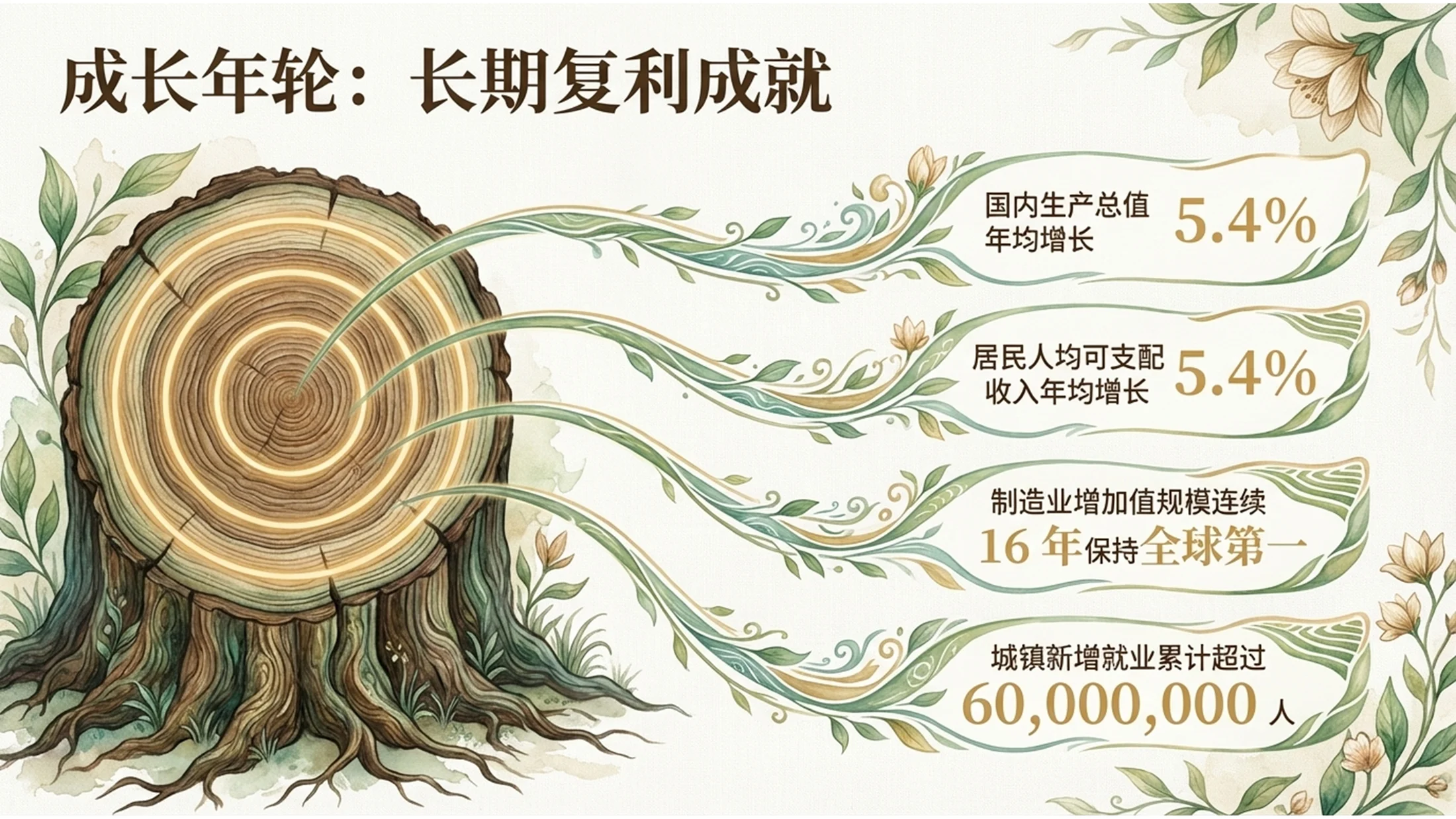 绿色清新田园风格政府工作报告PPT - 预览图2