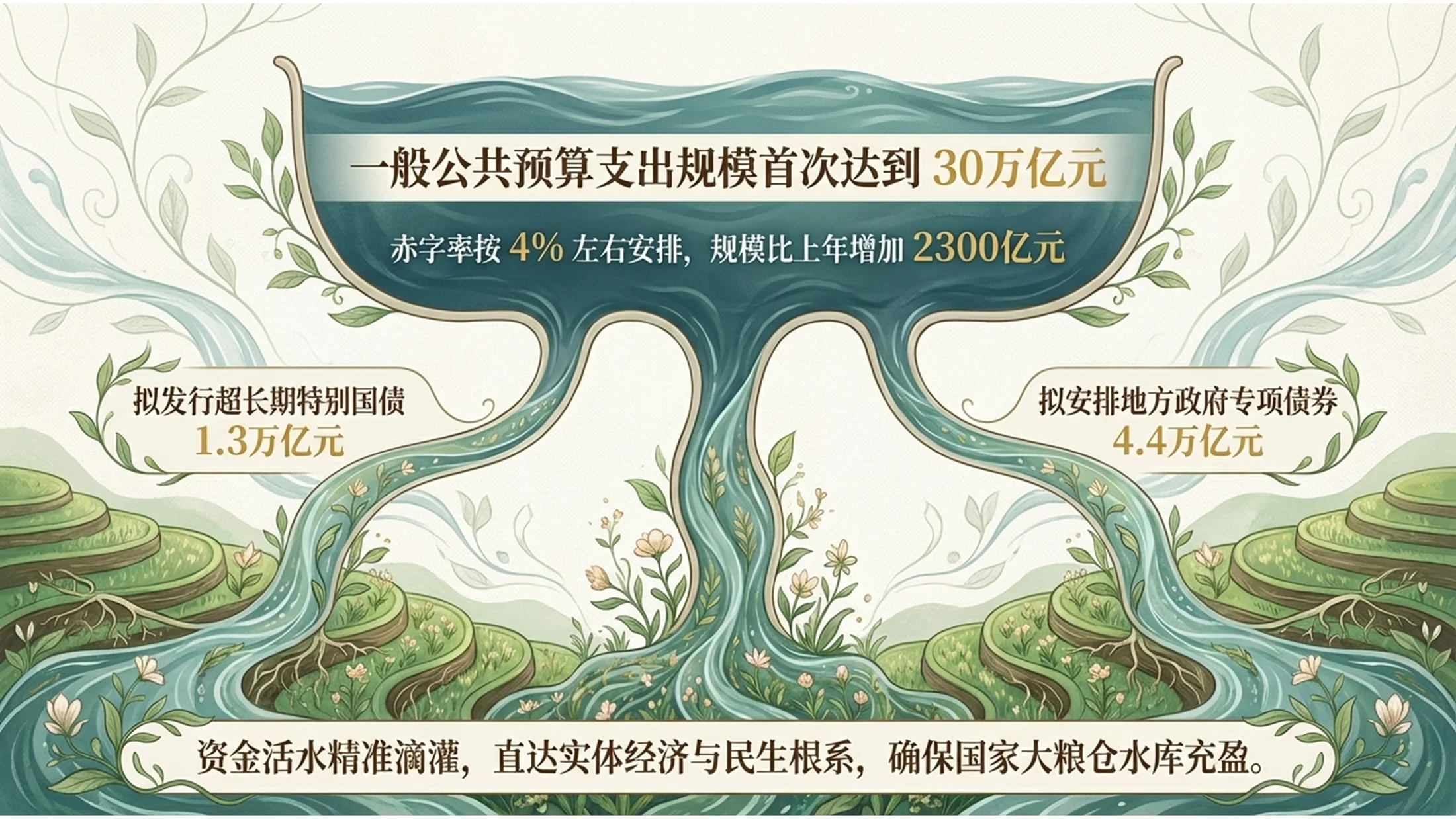 绿色清新田园风格政府工作报告PPT - 预览图5