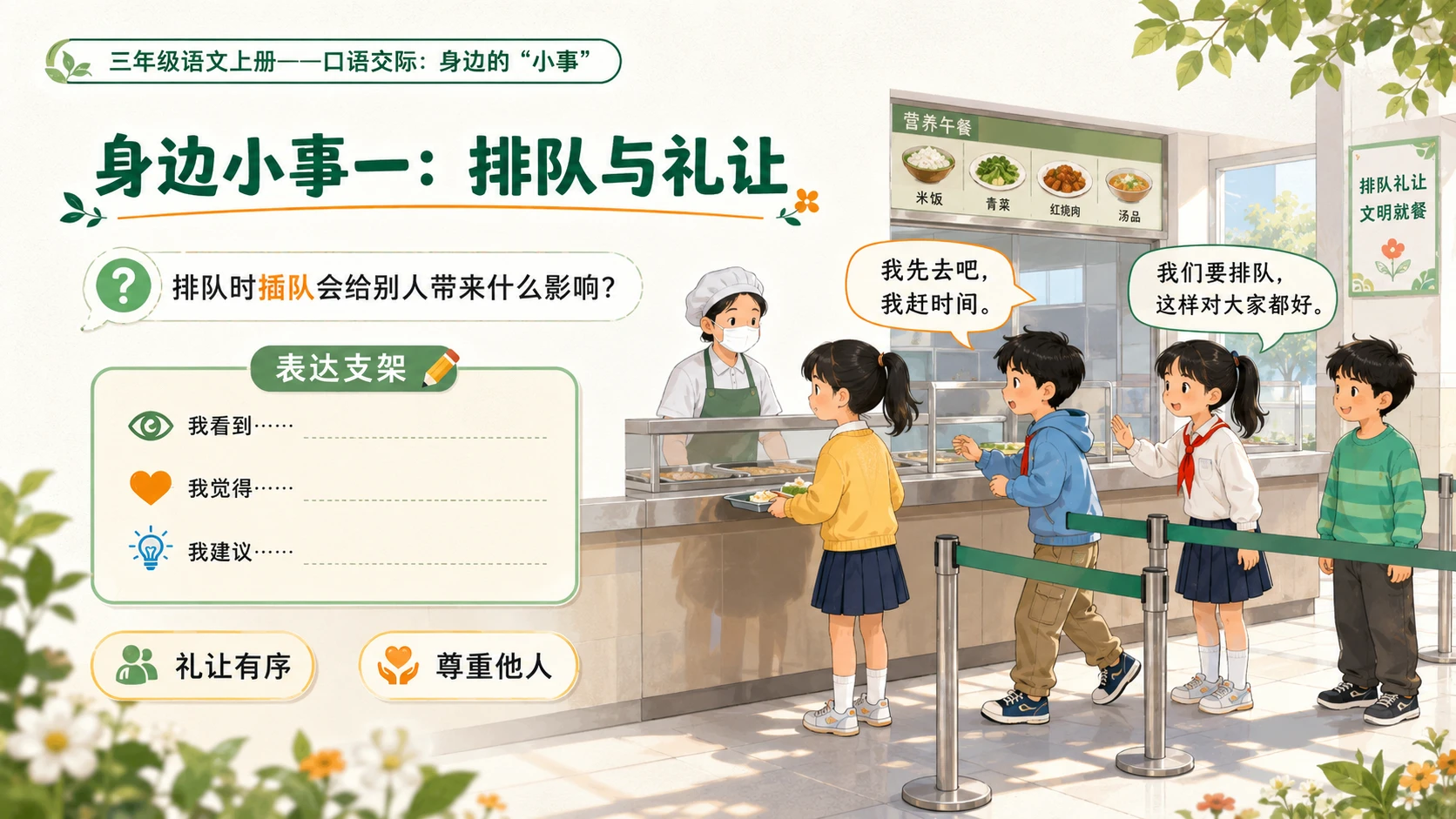 小学六年制统编教材系列课件——三年级语文上册口语交际：身边的“小事” - 预览图5