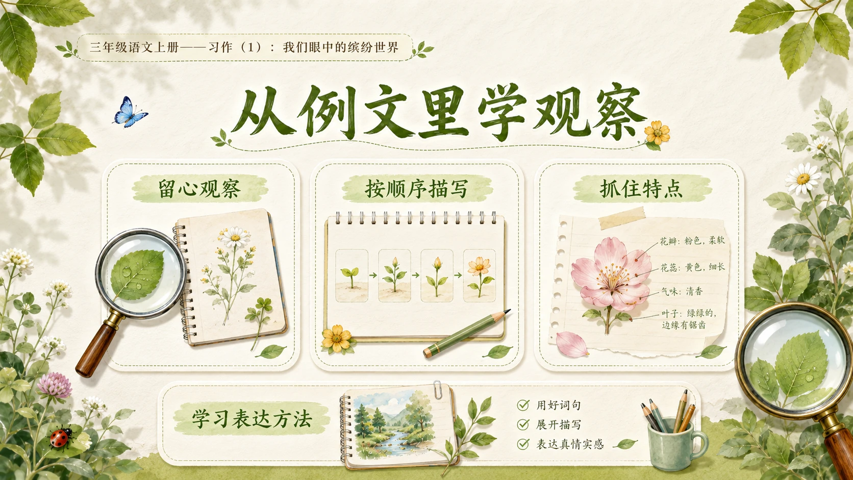 小学六年制统编教材系列课件——三年级语文上册：我们眼中的缤纷世界（1） - 预览图4