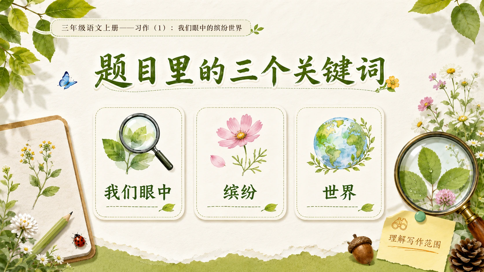 小学六年制统编教材系列课件——三年级语文上册：我们眼中的缤纷世界（1） - 预览图5