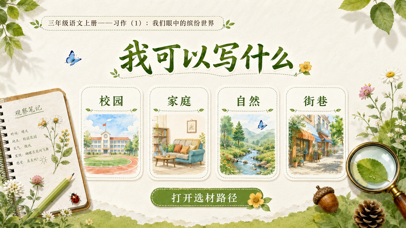 小学六年制统编教材系列课件——三年级语文上册：我们眼中的缤纷世界（1） - 预览图6