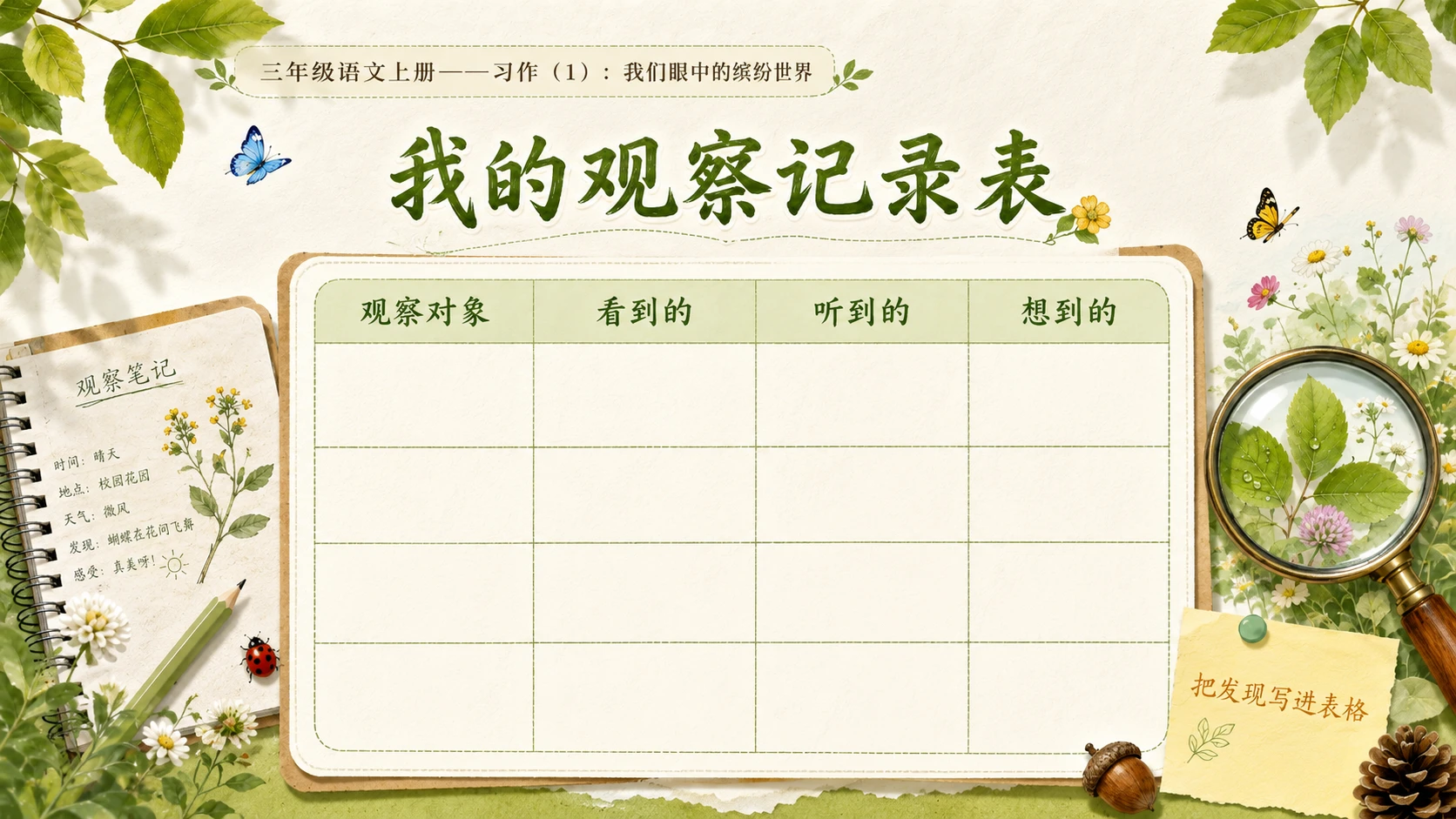 小学六年制统编教材系列课件——三年级语文上册：我们眼中的缤纷世界（1） - 预览图10