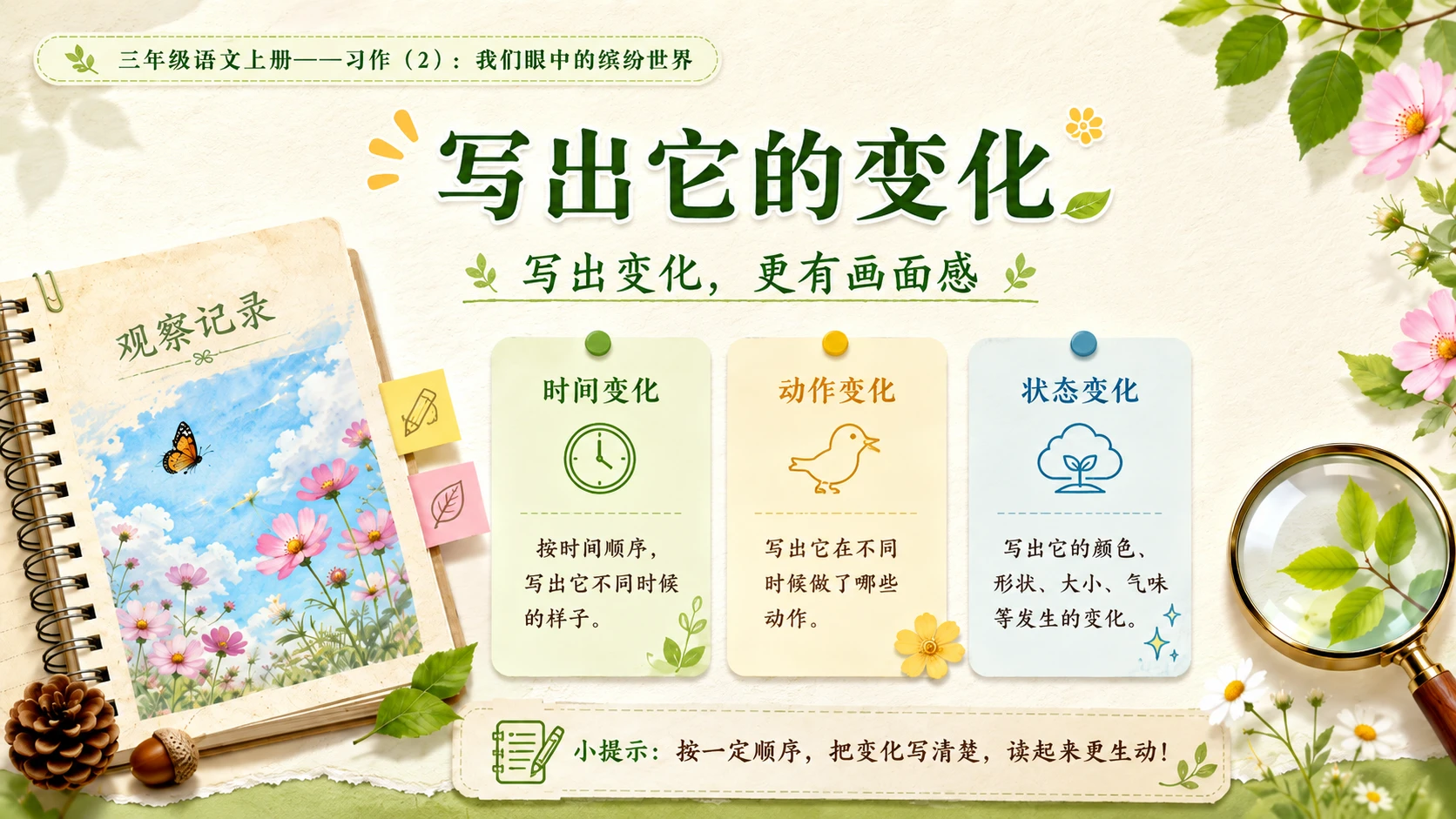 小学六年制统编教材系列课件——三年级语文上册：我们眼中的缤纷世界（2） - 预览图6