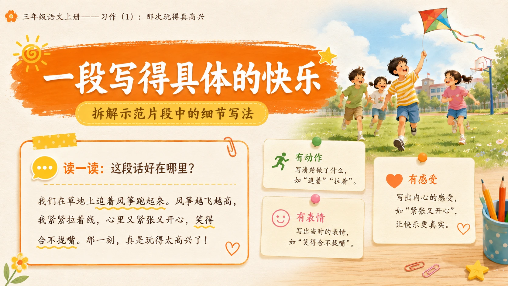 小学六年制统编教材系列课件——三年级语文上册习作：那次玩得真高兴（1） - 预览图10