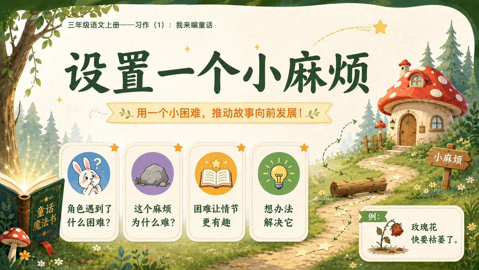 小学六年制统编教材系列课件——三年级语文上册习作：我来编童话（1） - 预览图7